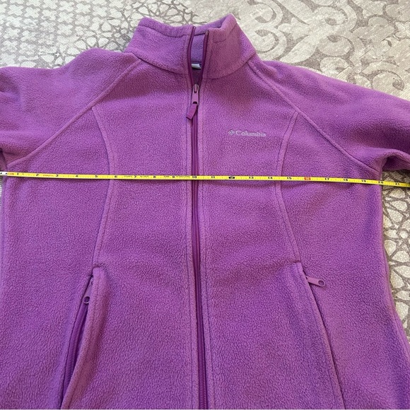 Columbia Purple Fleece Jacket-Sz M - Picture 5 of 5